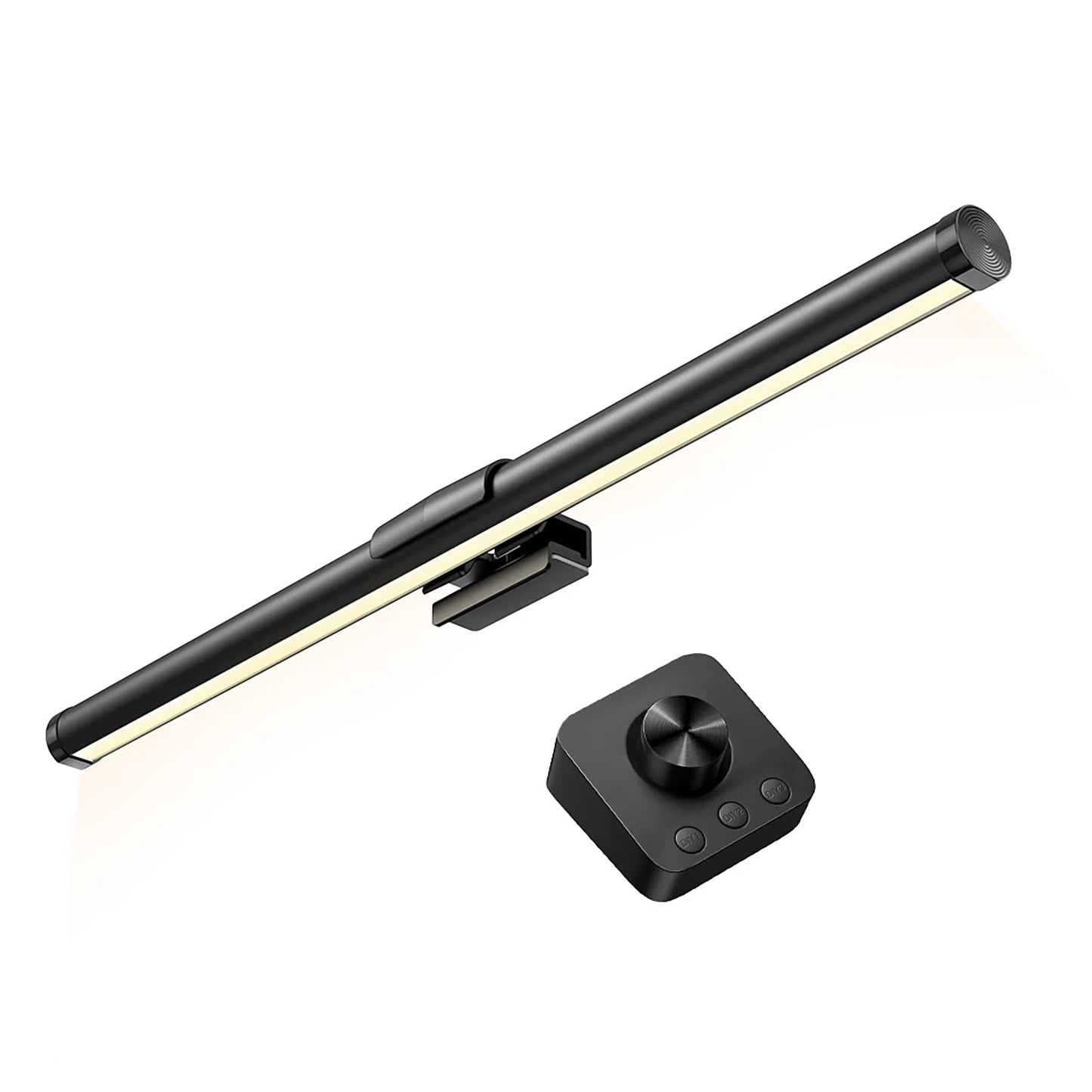 OGEDNAC Screen Monitor Light Bar, Touch/Wireless Remote Control Eye Protection Anti-Glare Adjustable Color Temperature Dimmable USB e-Reading Light for Home Office Desk PC Computer, Black