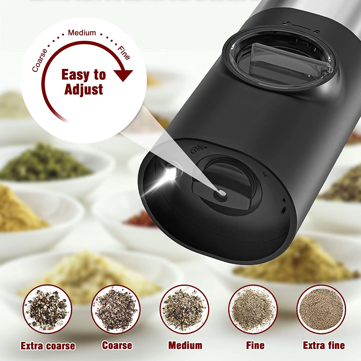 Electric Salt and Pepper Grinder - Thumbnail 5