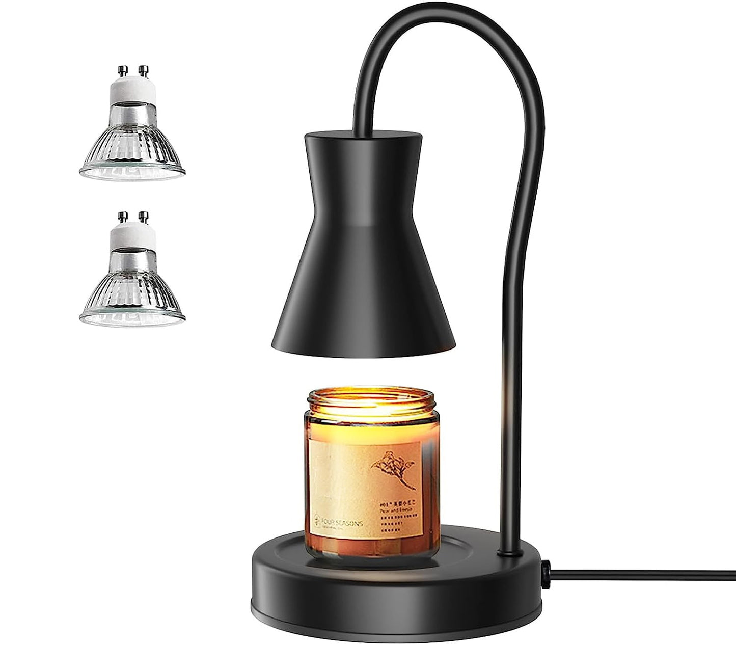 Candle Warmer Lamp, Black